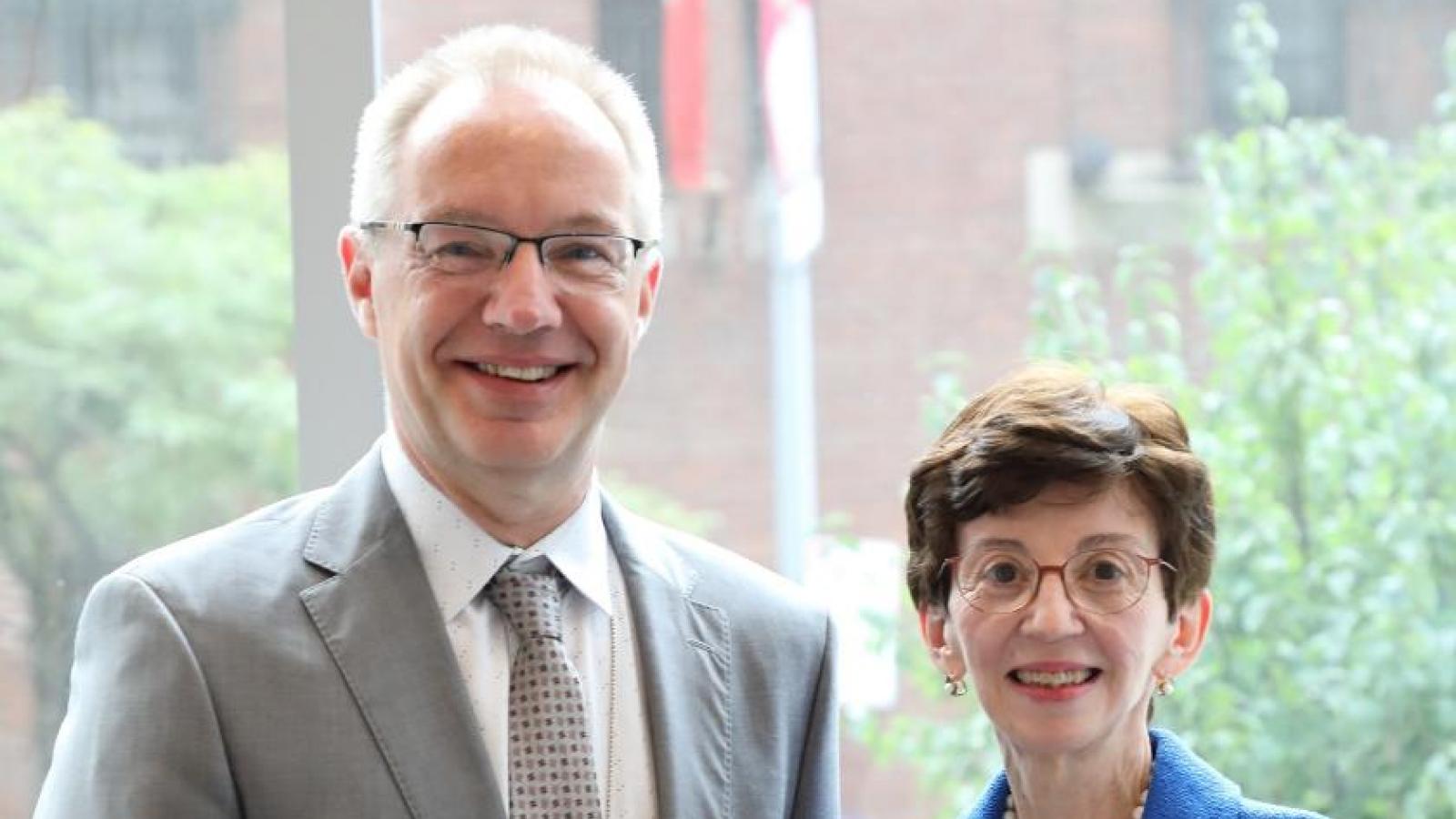 Man and Woman pose for picture