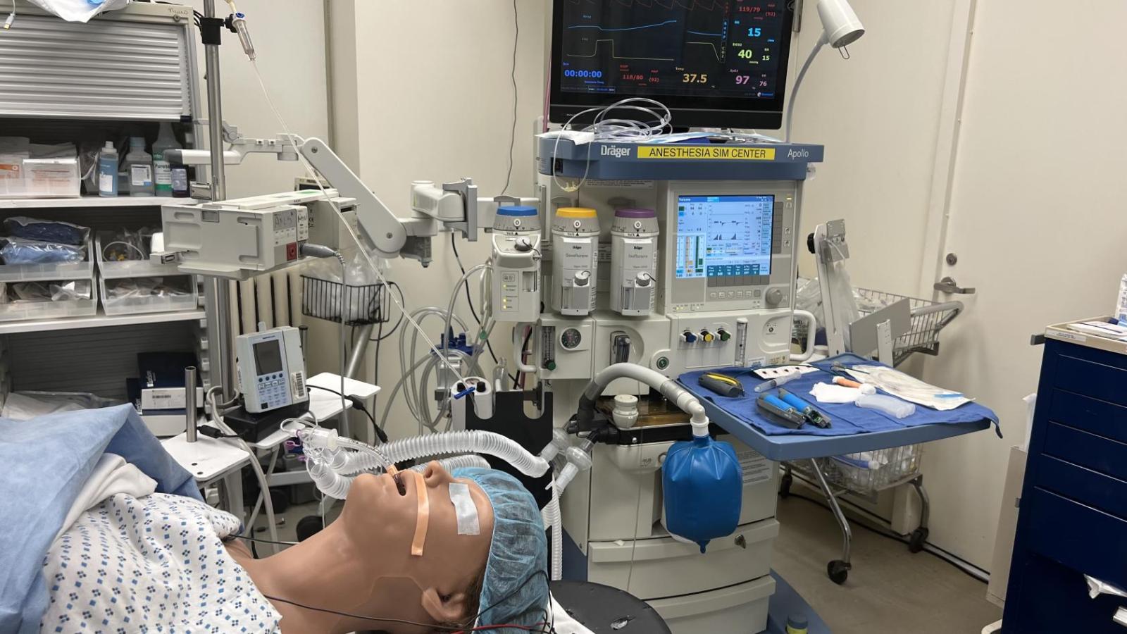 Setup for general anesthesia