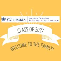 Welcome banner, Class of 2027